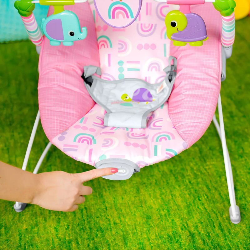 Bright Starts Pink Paradise Silla Vibradora 16732 Color 0650-Rosa