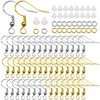 TOAOB 300pcs Earring Hooks Silver Plated Kit Silver and Gold