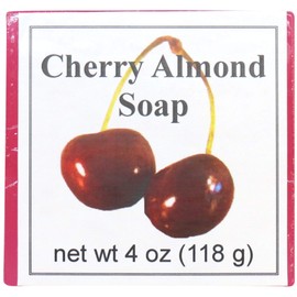 Cherry Almond Glycerin Soap by Eclectic Lady, 4 oz Bar