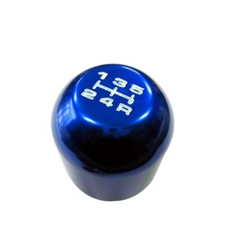 VMS RACING 12x1.25mm Threaded 5 Speed TYPE R Type S Shift knob in BLUE Billet Aluminum (No Adapters) m12x1.25 JDM Short Throw Manual Transmission Gear Shifter Compatible with Ford Mustang Focus