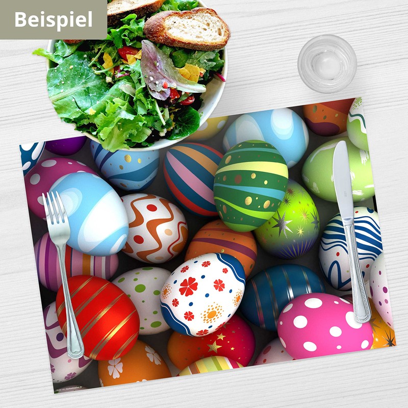 Place Mat Set - Colourful Easter Eggs - Pack of