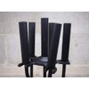 Minuteman International Neoclassic 5-piece Fireplace Tool Set, Black, Square Base