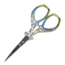 G4 Vision Eyebrow Slanted Tip Tweezer Curved Sharp Edge Blades Scissor Pack of 2 Stainless Steel Cuticle Pedicure Beauty Kit for Nail Eye brow Eyelash Silver (Multi Paper)