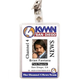 FIGHERO Anchorman Brian Fantana ID Badge Name Tag
