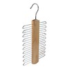 20 Bar Wooden Tie Hanger, Coat Scarfs & Belt Rack