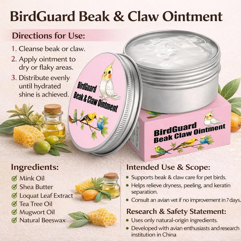 XANADU Bird Ointment - Beak Balm & Claw Moisturizer for