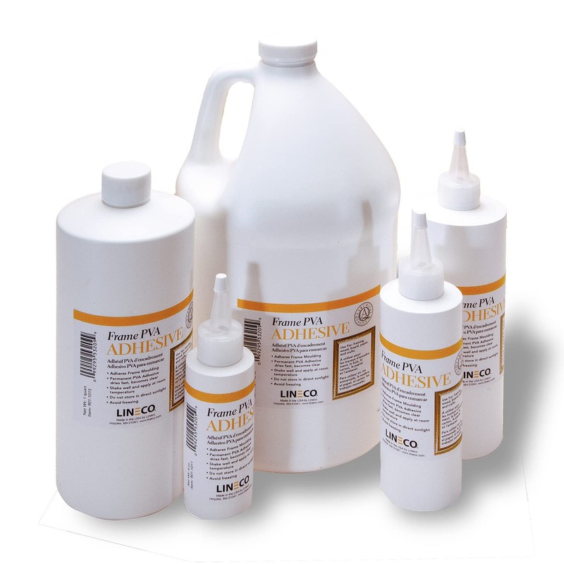 LINECO PVA Adhesive, Picture Frame Glue, Adhere Wood or MDF,