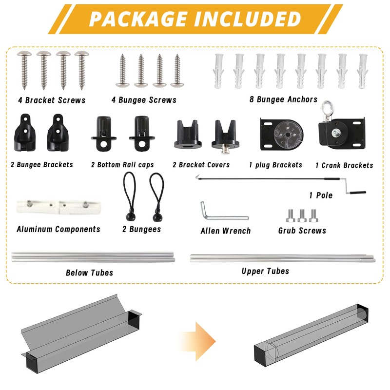 sunoff Outdoor Roller Shades，Cordless Patio Roller Up Blinds with Shade