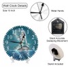 KEEPSUPER Beautiful Mermaid Wall Clock Fantasy Seascape Scenery Clock 10