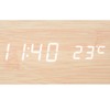 Gamiel Alarm Clock Wood and Copper 15 x 7 cm