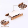Eco-Friendly Bamboo Soap Dish, Natural Wooden Soap Holder for Bathroom