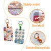 2 Pcs Kpop Photocard Holder Keychain Cartoon Photo Card Holder
