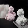Goddess of Justice Candle Mold, Roman Blindfold Lady Bust Silicone