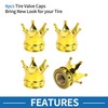 A ABSOPRO Tire Valve Stem Caps 12.8MM Car Wheel Valve