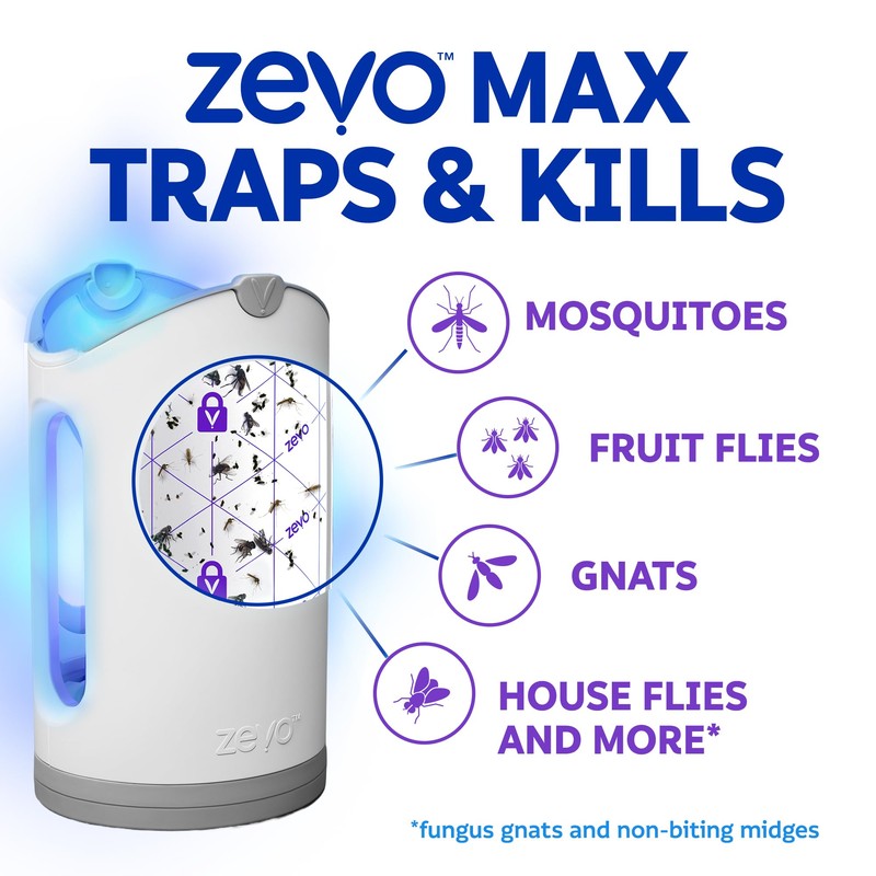 Zevo MAX Bug Catcher & Fly Trap for Indoors -