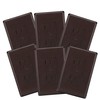 6-Pack Safety Innovations Self-Closing (1Screw) Standard Outlet Covers - An