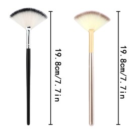 10 Pieces Fan Brushes Facial Applicator Brush Soft Makeup Mask Acid Applicator Brush Esthetician Cosmetic Brush for Mud Cream
