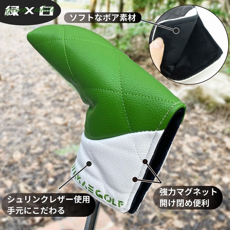 Golf Headcover Putter Cover Pin Type Cover Waterproof Wakae Diamond