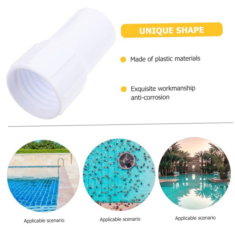 Kichvoe Pool Vacuum Hose Replacement Adapter Secure Threaded Connection for