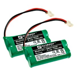 Synergy Digital Cordless Phone Batteries, Compatible with AT&T CLP99387 Cordless Phone, (Ni-MH, 2.4V, 750 mAh), combo-pack includes: 2 x SDCP-H334 Batteries