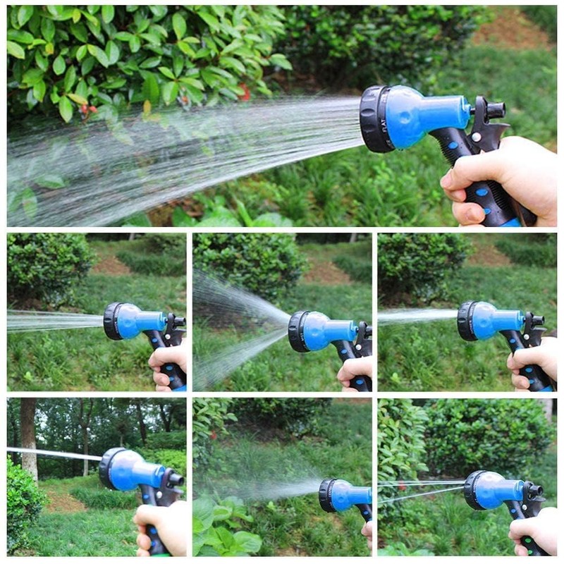 PiscatorZone EVA Recoil Garden Hose 25ft - Includes 7 Pattern