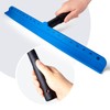 FOSHIO 15 inch Blue Windshield Squeegees, All-Purpose Streak-Free Silicone Squeegee