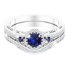 Belinda Jewelz - Anillo de compromiso para mujer (plata platino)