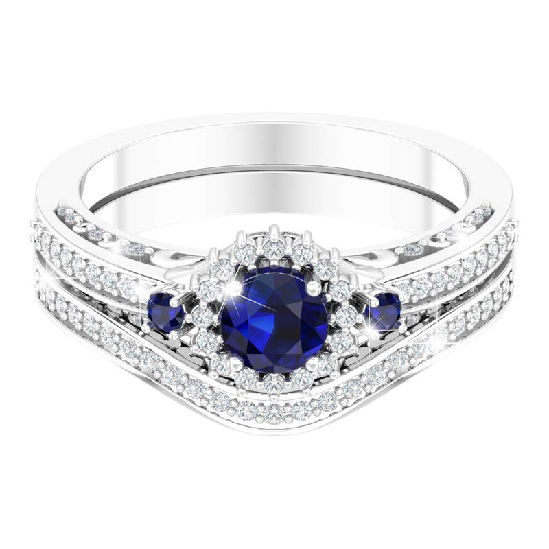 Belinda Jewelz - Anillo de compromiso para mujer (plata platino)