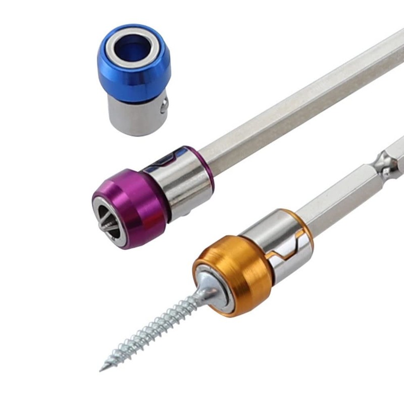 ArtisanShow 4PCS Screwdriver Head Magnetic Ring, Universal 1/4 inch 6.35mm