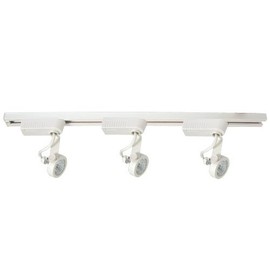 Elco Lighting ET566W Track Lighting, Low Voltage Track Lighting Kit w/ 3-Gimbal