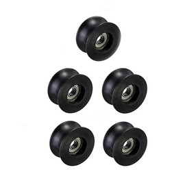 Chiloskit 5pcs 8x40x20mm U Groove Nylon Guide Pulley Wheel Bearing