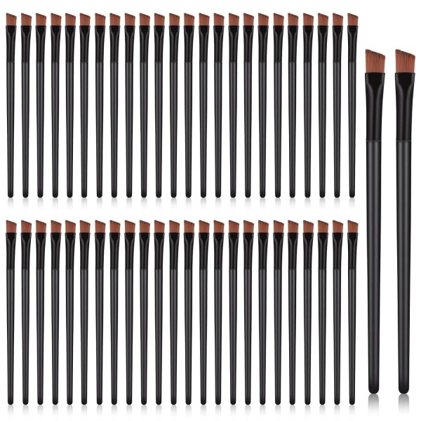 Mozeat Lens 50 Pieces Angled Eyebrow Brushes Tint Brush Flat