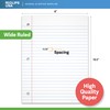 Notebook Paper, Loose Leaf Paper, Wide Ruled Notebook Paper, 10.5”