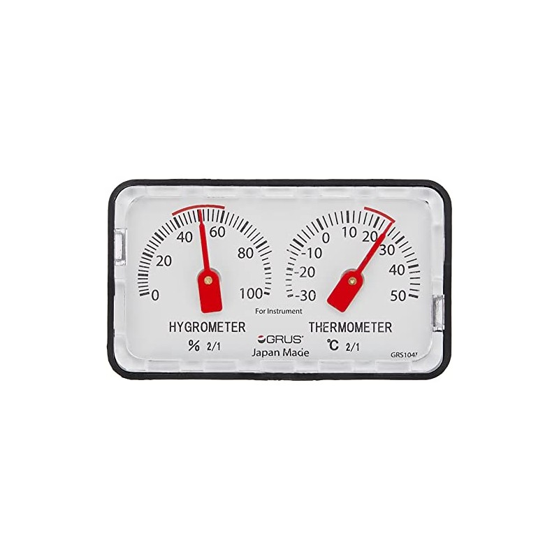 AAZV GRUS GRS104I Precision Temperature and Hygrometer for Tabletop Musical