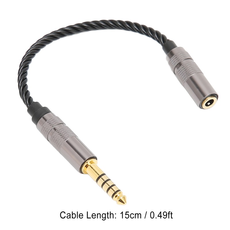 Headphone Adapter Cable Gold Plated 4.4MM Balanced Male to 3.5MM