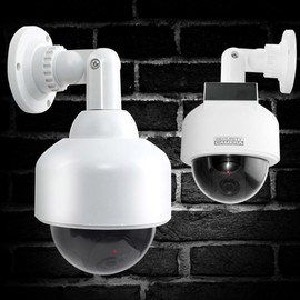 Round Pillar Dummy Surveillance Camera - Fake CCTV Security Deterrent Effective Deterrent