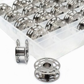 YEQIN 25PCS BOBBINS with Clear Box 0060265000QW - BERNINA bobbins 0060265000 180 185 190 200 435 450 640 730E 1000 1630