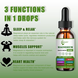 Cortisol Supplement Liquid | Magnesium Glycinate, Malate & Taurate | Highly Absorption Chelated Form | Magnesium Glycinate Liquid w/L-Theanine, Ashwagandha for Bone, Heart, Muscle Health