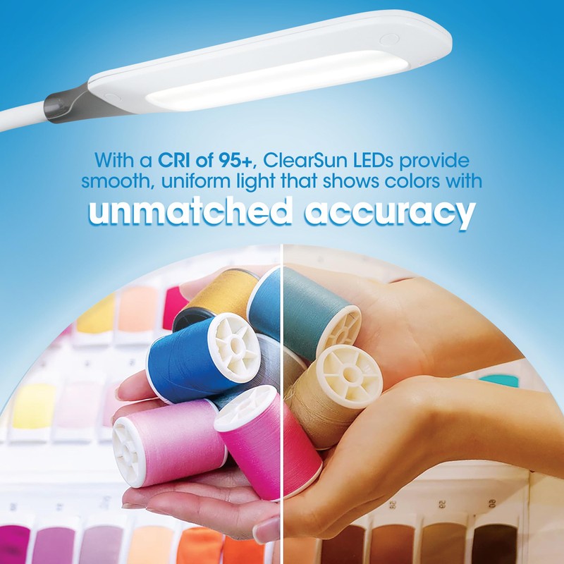 Ottlite Enhance LED Sanitizing Desk Lamp with USB Charging –