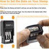 ZIGEL D10 Office Date Stamp - Self Inking Date Stamp