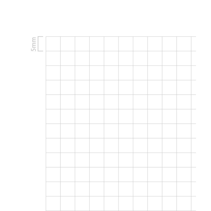[B5-format Square Notebook, 0.2 inch (5 mm) Ruled] 30 Sheets,