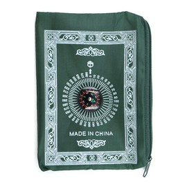 Ieron 3 pcs Muslim Prayer Mat, Portable Prayer Mat with Compass, Portable Light Travel Prayer Rug, 100 x 60 cm (Black, Blue, Green)