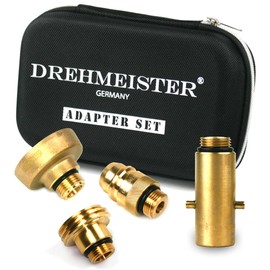 Drehmeister LPG Adaptor Set W21.8 - Tank Adapter with Case - All European Car Gas Adapters (W21.8)