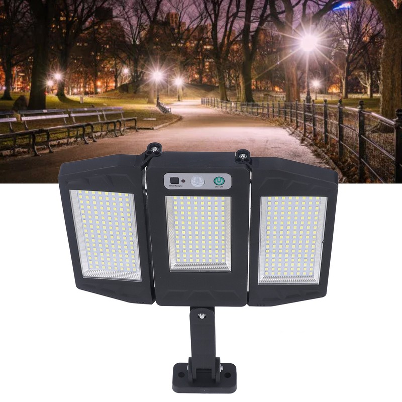 Solar Light Remote Control IP64 Waterproof Wide Coverage White Lighting