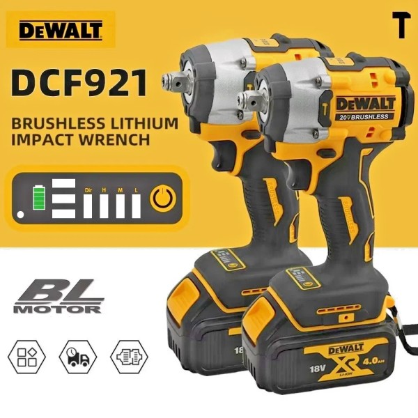 Branded DeWALT DCF921 20V Brushless ATOMIC 1/2" Impact Wrench (Battery