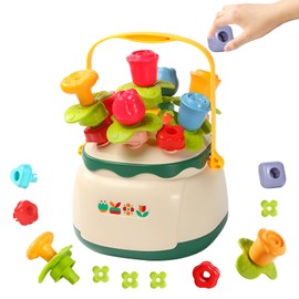 RZMZBY Montessori Toy from 2 3 4 5 Years Plug-In Game 40 Pieces with Storage Box Children's Toy Motor Skills Toy Gift for Girls Boys