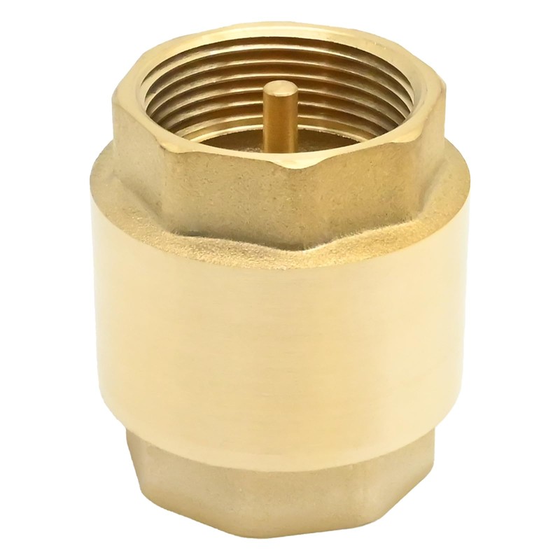 DUZFOREI Brass in-Line Spring Check Valve DN32 1-1/4" Female Thread,