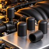 Silicone Vacuum Caps – 5-Pack Black Blanking Plugs for Engine