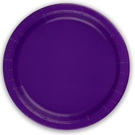Oaktree UK LTD Pack of 8pcs x 9"(23cm) Plastic Free Purple Paper Plates