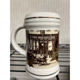 Michelob 100th Anniversary Stein 1995 With Gold Bands